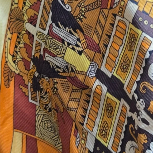 Hemes Colorful Button-Up Blouse Cotton/Silk - Picture 9 of 13